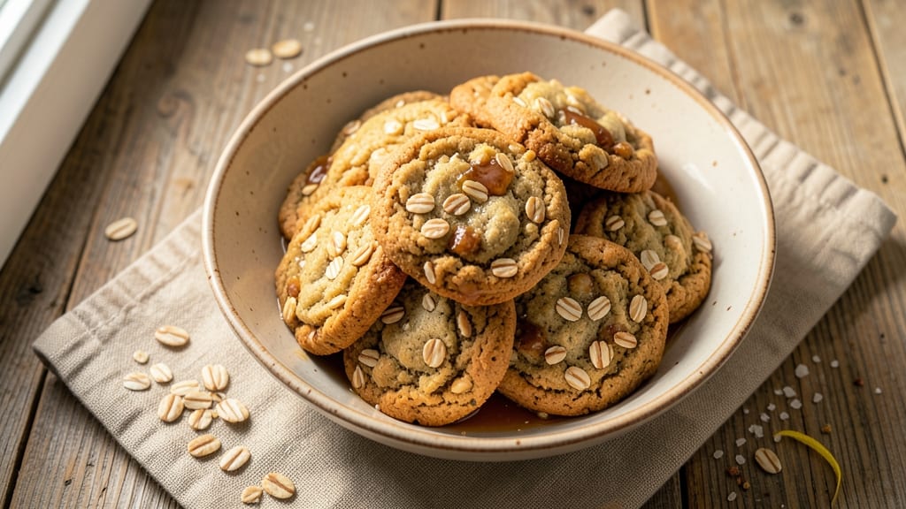 Chewy Oatmeal Cookie Recipe with Rolled Oats: Caramelized Brown Sugar Bites