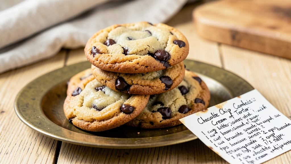 Chocolate Chip Cookie Recipe with Cream of Tartar: Crispy Edges and Chewy Centers Guaranteed
