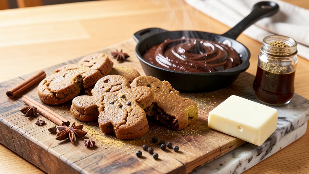 Chewy Gingerbread Man Cookie Recipe: Molten Caramel Core and Crispy Spice Crust