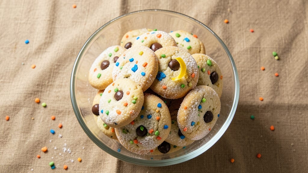 Birthday Cake Flavored Cookie Recipe: Vanilla Frosting Drizzle Magic