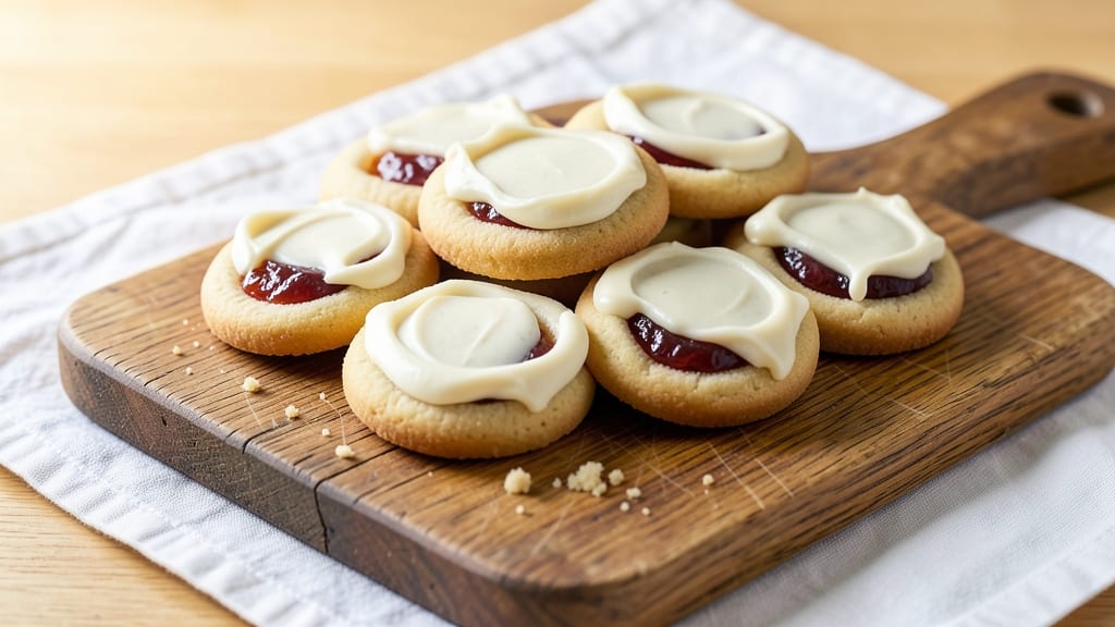 Thumbprint Cookie Recipe with Buttercream Icing: Jam-Filled Crunch and Creamy Contrast
