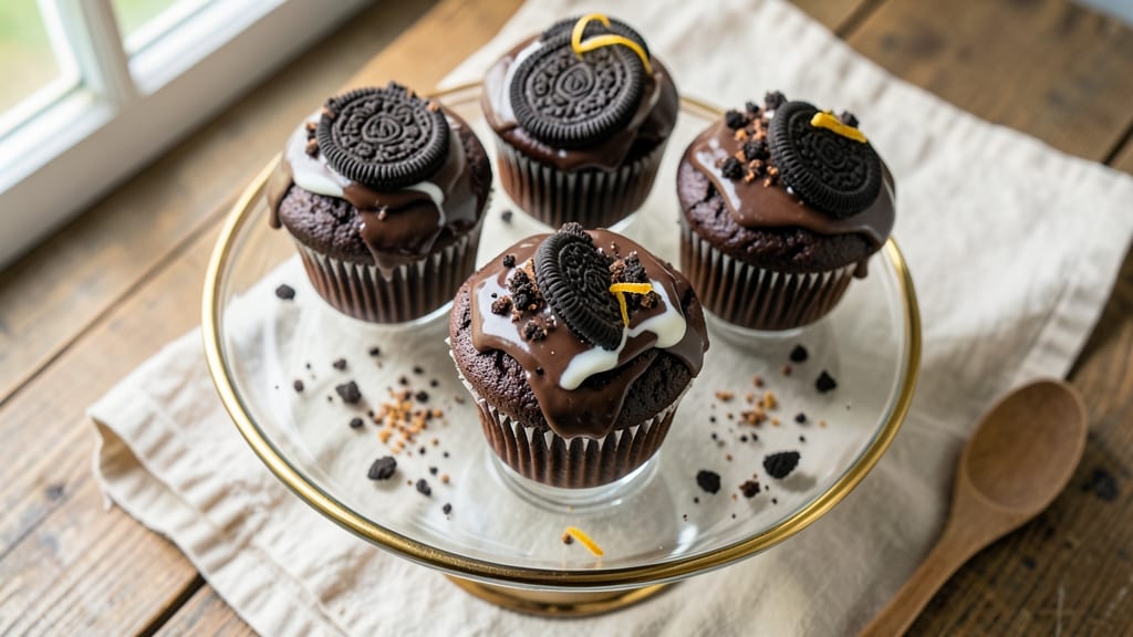 Brownie Oreo Cookie Cupcakes Recipe: Fudgy Layers with Crunchy Surprises