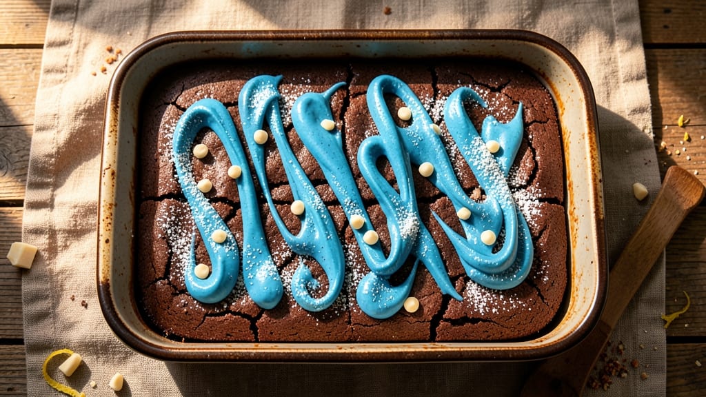 Blue Velvet Cookie Monster Brownies Recipe: Fudgy Depth With Swirled Blue Magic