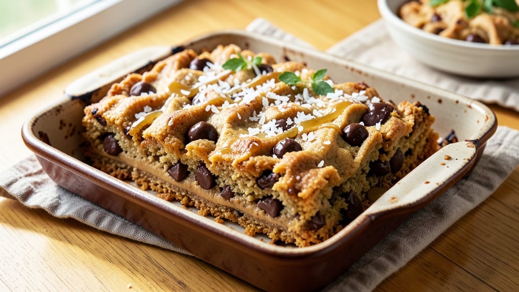 Chocolate Chip Coconut Cookie Bars Recipe: Crunchy Base with Melty Chunks and Toasted Coconut