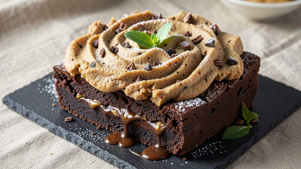 Brownie Recipe With Cookie Dough Topping: Fudgy Base Meets Gooey Cookie Swirls