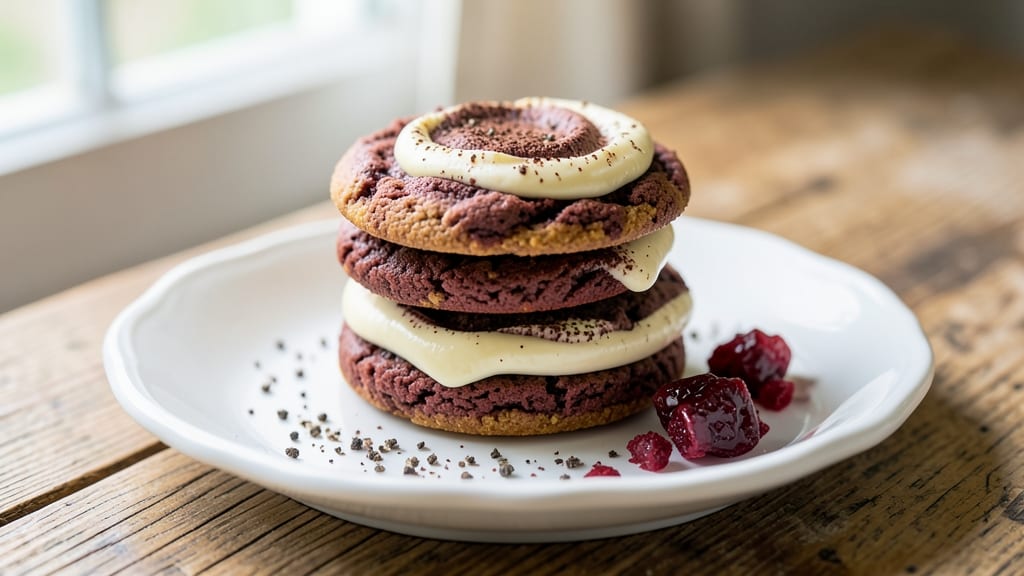 Best Red Velvet Cookie Recipe Ever: Deep Chocolate Swirls and Cream Cheese Frosting Magic