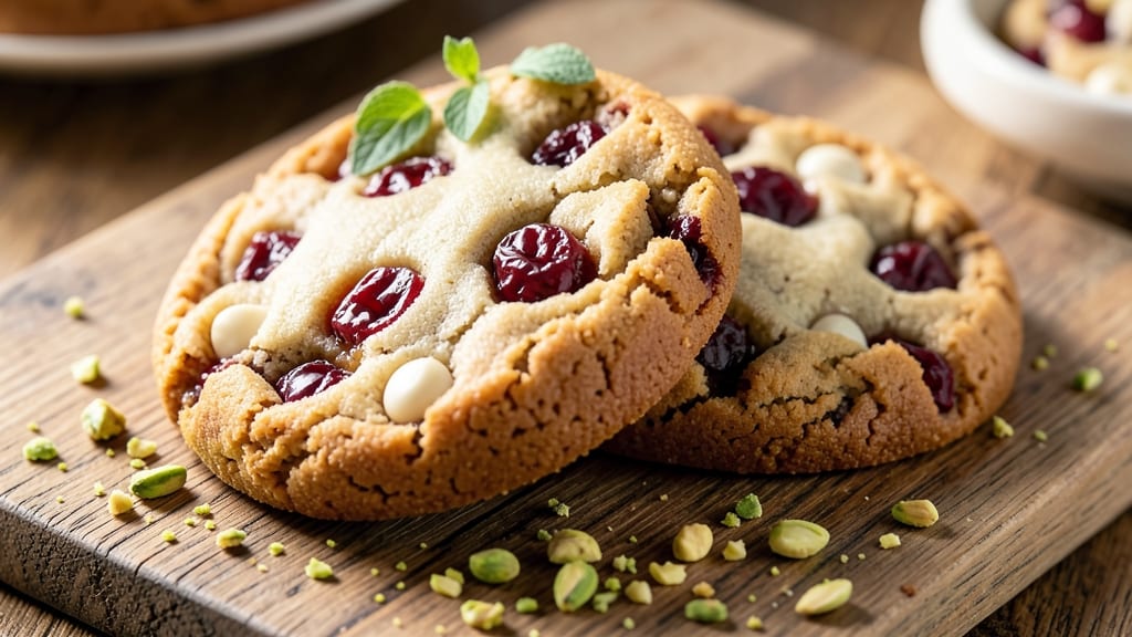 Cherry Chip Nougat Cookie Recipe: Crunchy Toffee Bites With Gooey Caramel Centers