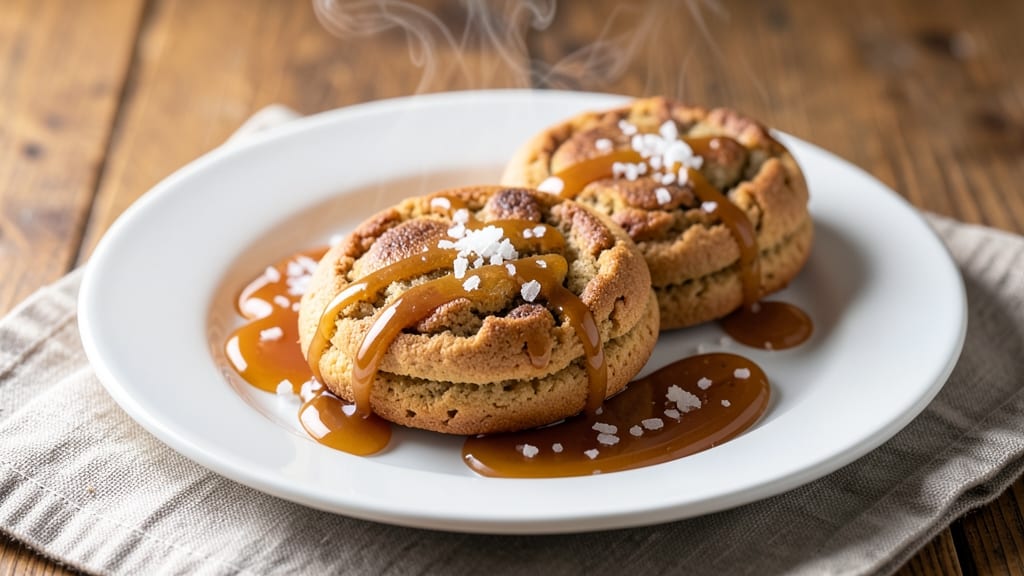 Arby's Salted Caramel Cookie Copycat Recipe: Gooey Caramel Rivers and Crunchy Sea Salt Topping
