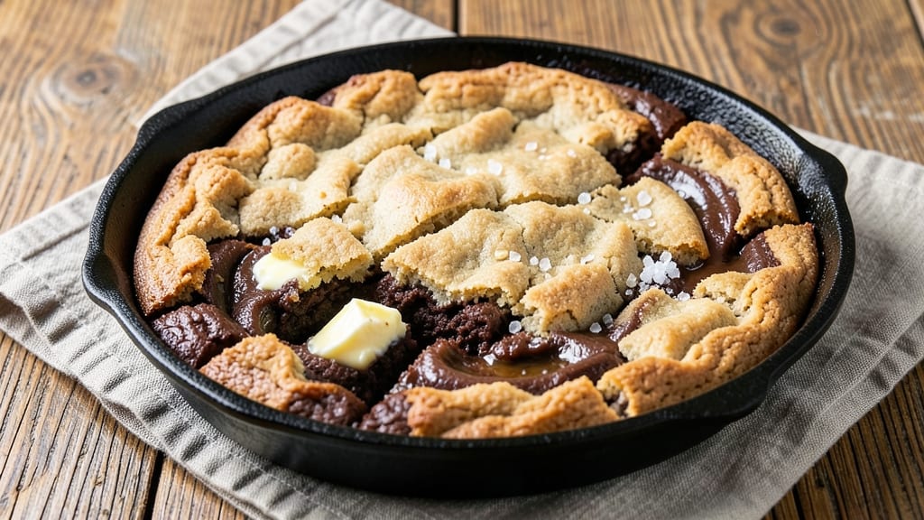 Brownie Cookie Skillet Recipe: Fudgy-Crunchy Hybrid in One Pan